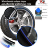 4x Black Base's 4x Light Blue Pinstripe's / RimPro-Tec® Wheelbands™ car wheel styling kit