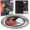 4x Silver Base's 4x Black Pinstripe's / RimPro-Tec® Wheelbands™ car wheel styling kit