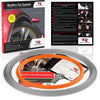 4x Silver Base's 4x Orange Pinstripe's / RimPro-Tec® Wheelbands™ car wheel styling kit