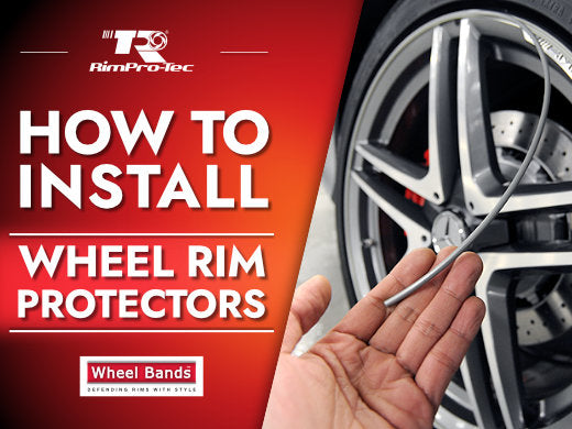 RimPro-Tec Wheel Bands Best Rim Protectors for Car and Light Trucks - Car  Wheel Curb Protector - Alloy Rim Protector for Car Wheels - Red Track/Black