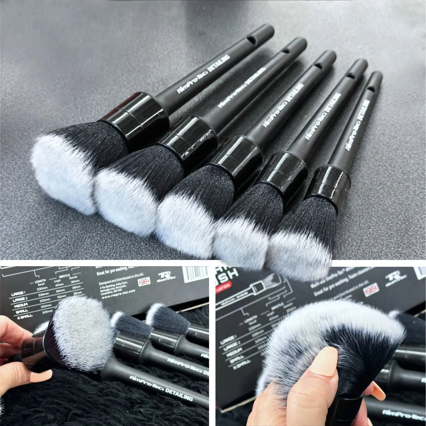 Generic Car Detail Brush Soft Bristles Detail Brush Black