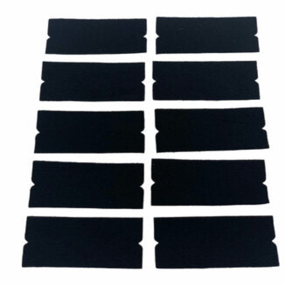 Wholesale CHGCRAFT 36Pcs Black Self-Adhesive Squeegee Fabric Felt Squeegee  Fabric Felt Edge Velvet Squeegee Buffer for Vinyl Wrap Squeegee 