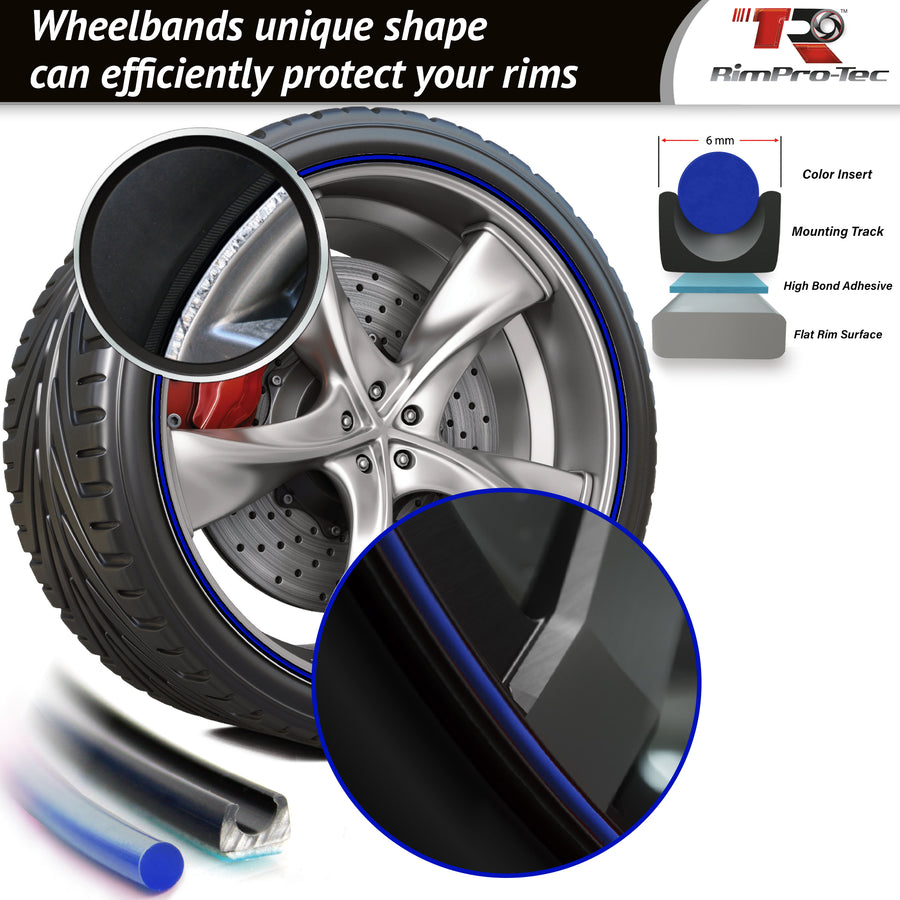 Dark Blue Alloy Wheel Curb Protection | Rimpro-Tec