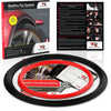 4x Black Base's 4x Red Pinstripe's / RimPro-Tec® Wheelbands™ car wheel styling kit