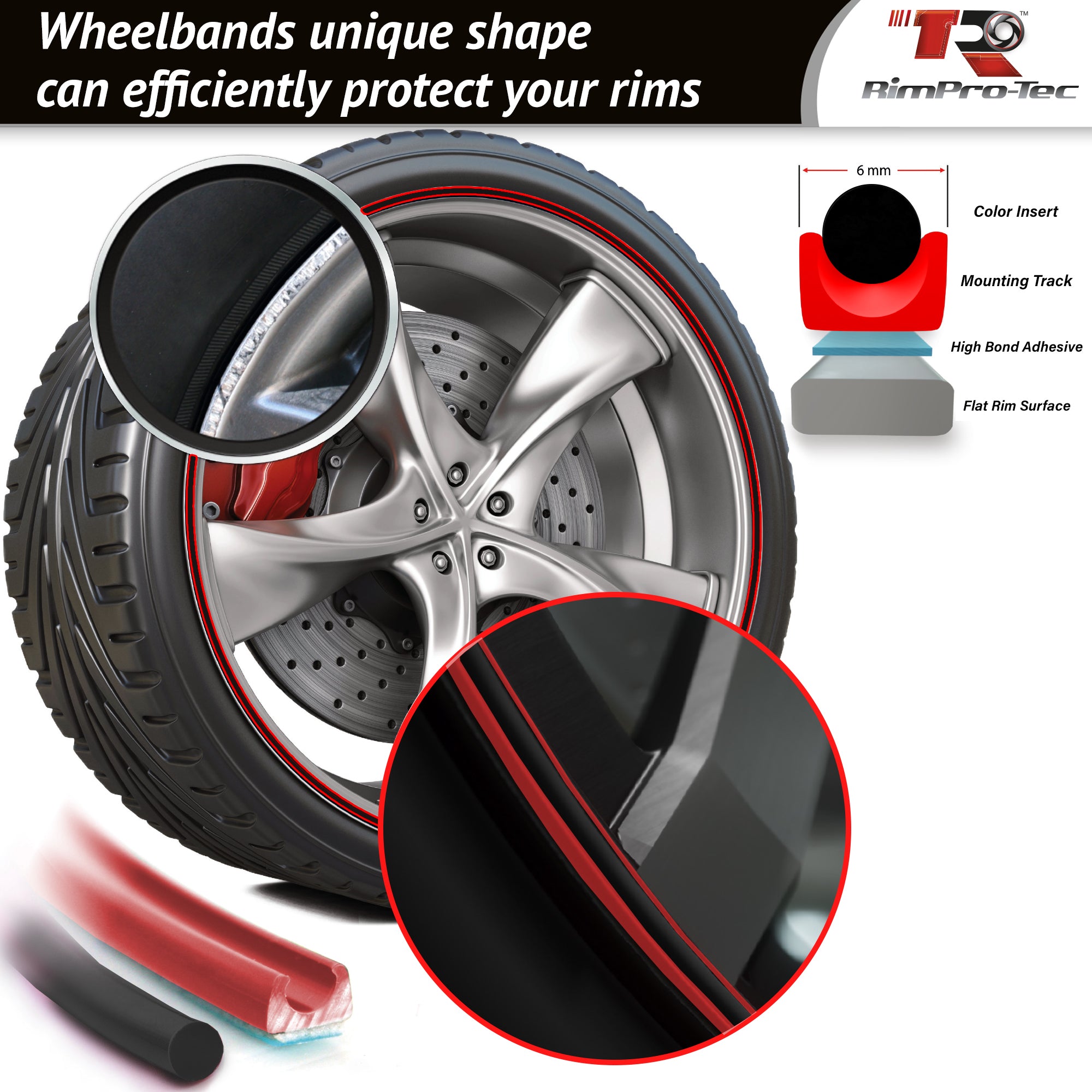 Alloy Wheel Rim Bands, Wheel Trim Protector