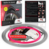 4x Silver Base's 4x Pink Pinstripe's / RimPro-Tec® Wheelbands™ car wheel styling kit