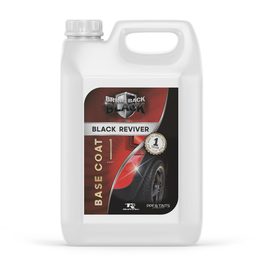 Bring Back Black™ Reviver 5 Liter Kit - Base Coat Black, Top Coat Gloss & Satin